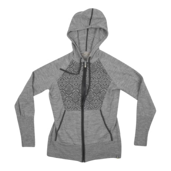 Smartwool 100% Wool Full Zip Hoodie Sweatshirt - Size XS - Gray - Picture 2 of 13